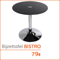 Decoratiehoek meubilair - Ronde bijzettafel BISTRO